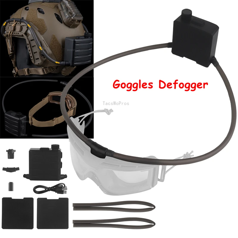 

Комплект противозапотевателей для страйкбола, охотничьи тактические очки, противозапотевающий вентилятор, комплект противотуманных очков для пейнтбола, стрельбы, походов