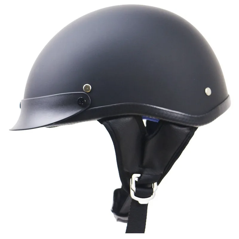 Vintage Half Face Motor Helmet DOT Approved Helmet Riding Scooter Jet Helmet for Motorcycle