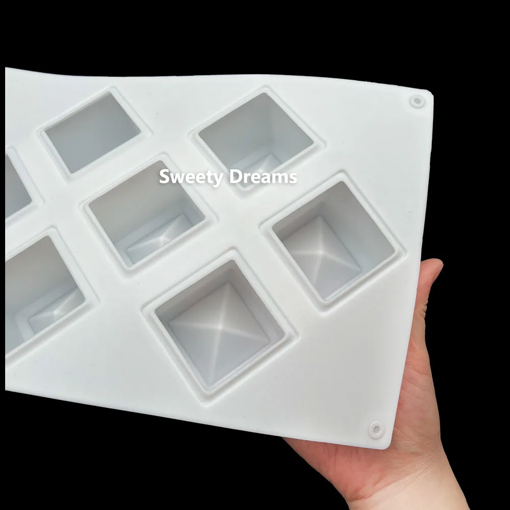 9 ثقوب سيليكون موس قالب الكعكة مكعب شكل مربع غير عصا الشوكولاته هلام الكعك قالب الآيس كريم أدوات تزيين الخبز #6