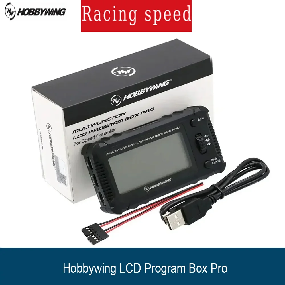 Hobbywing Multi-Function LCD Program Box Pro – OTA Param/Firmware Update | 1-8S Battery for PLATINUM/XERUN/EZRUN/Seaking Pro ESC