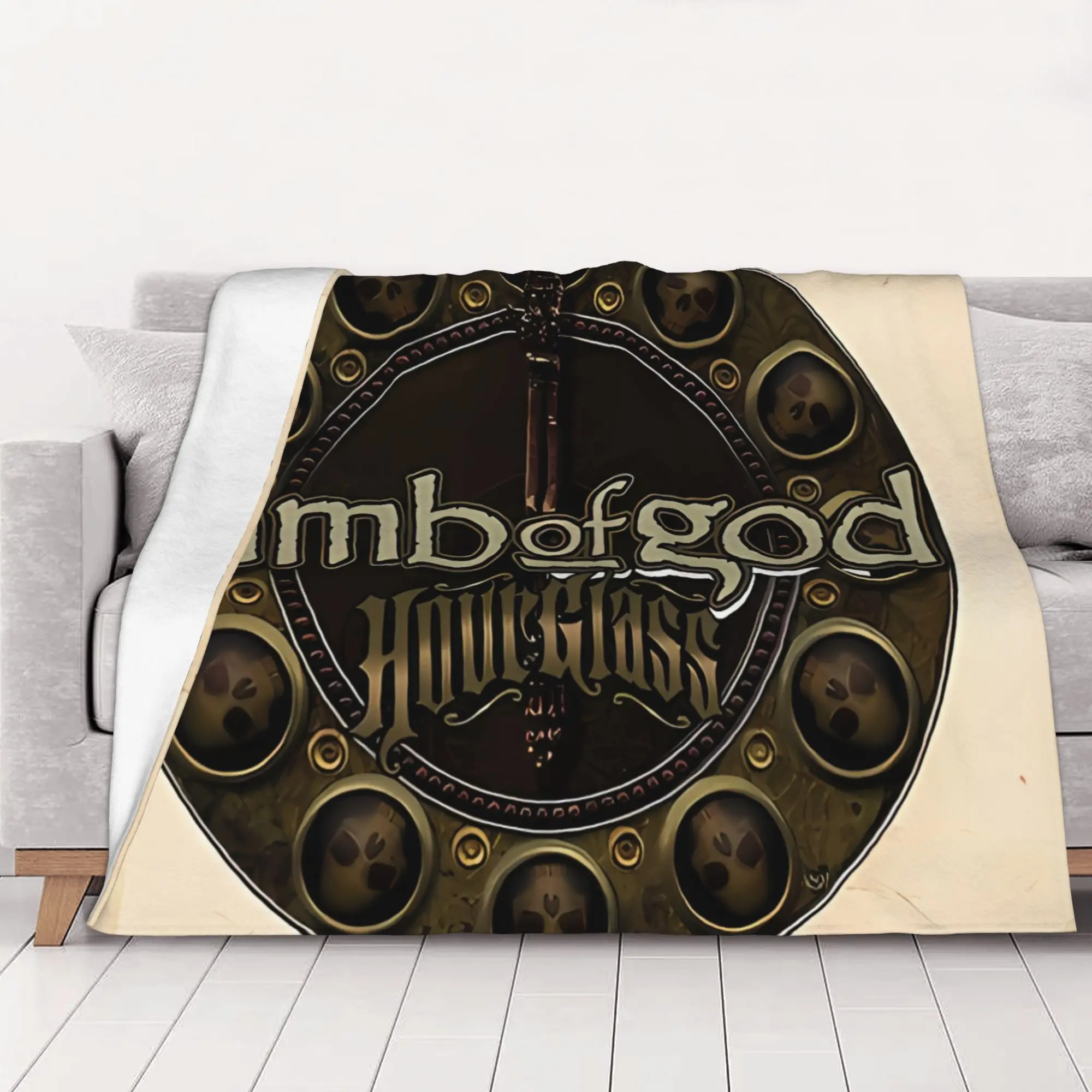 1PC home Cutecore Hourglass Volume The Underground Years Lamb Of God Blanket Super Cosy Plush Home Living Room Sofa halloween