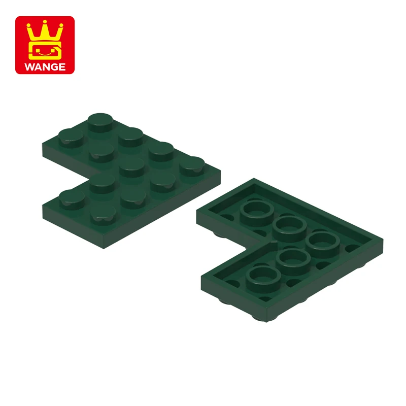 20Pcs/lot 2639 Thin L-Sharp Plate 2X4X4 - 4x4 Corner Building Block Moc Color Accessories Compatible with Brick DIY City Parts