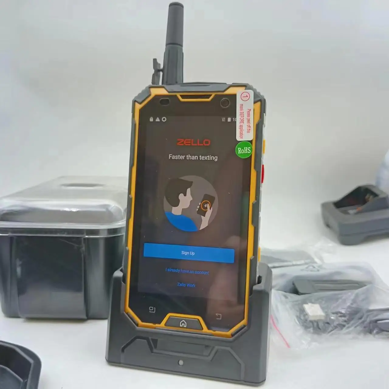 Imagem -03 - tipo Ip68 Uhf 400470mhz Zello Telefone Walkie Talkie Novo