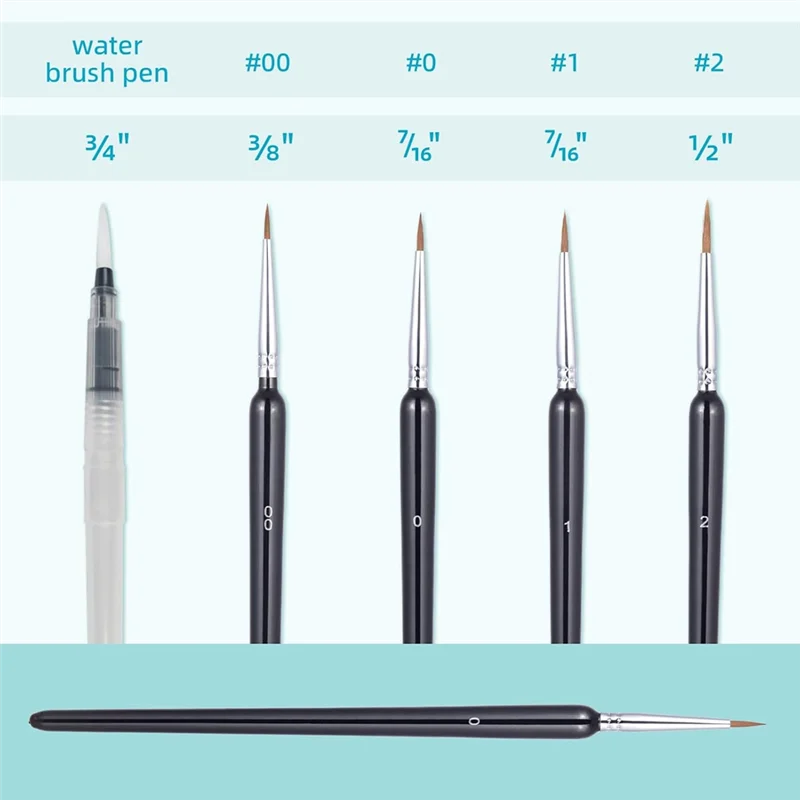 Juego de pintura de acuarela, pinturas de acuarela de 168 colores, juego de pintura con pincel de agua y pinceles de nailon, para principiantes