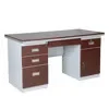 Steel Office Pedestals Computer Desks Metal Key Lock Office Furniture Work Writing Table Desk PC Cold Rolled Steel Modern