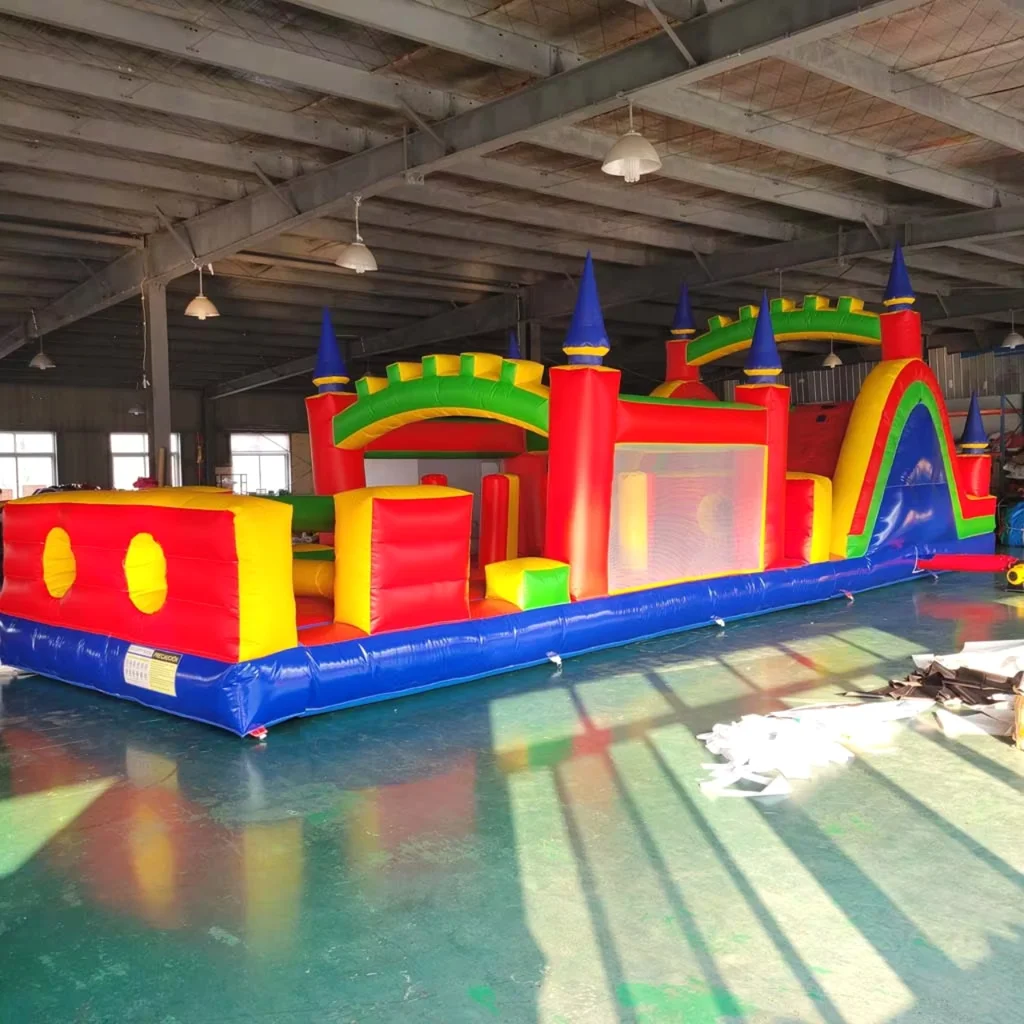 Commercial PVC Inflatable Bouncer Obstacle Course Jumping Castle Large Outdoor Sports Slide Playground Equipment for Rental Even