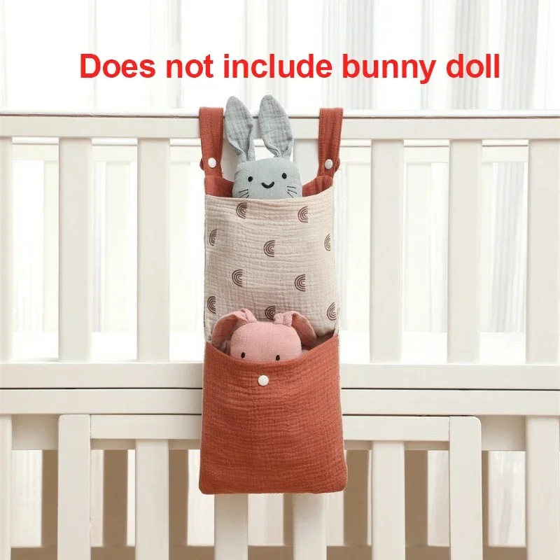 Bolsa de almacenamiento para cuna de niños, organizador de cosas para bebés, bolsa de cama multifuncional para recién nacidos, ropa de cama, bolsa de pañales, organizador de cochecito