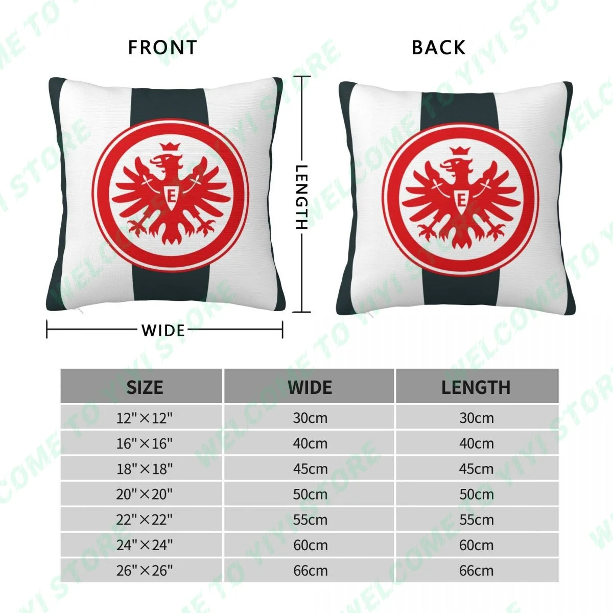 Nuovo Eintracht francoforte Fuball AG federa cuscino decorativo per auto divano soggiorno decorativo decorativo copricuscino