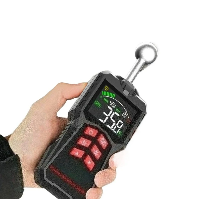 Spherical non-destructive inductive moisture meter High-precision wood moisture tester  leaking wall humidity detection