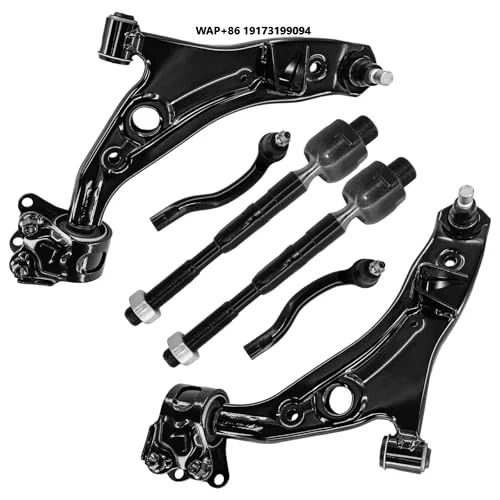 

6pcs Front Lower Control Arm with Ball Joint Bushing Inner Outer Tie Rod for-Ford Edge Lincoln-MKX 2007-2015 FWD