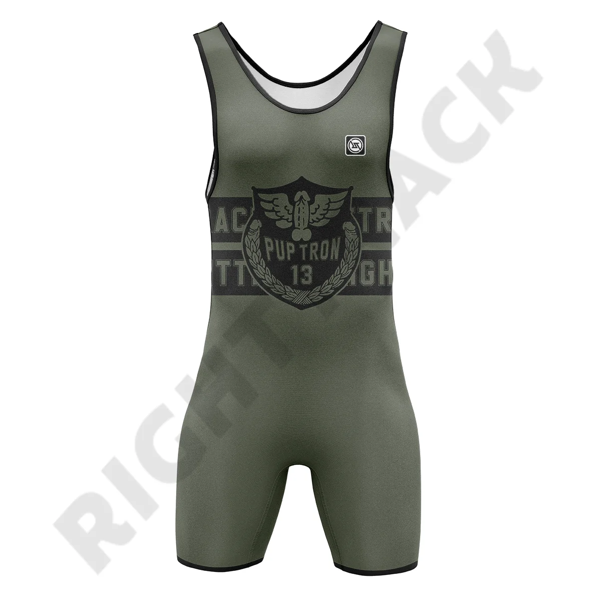 New Arrivals Pup Tron Zipper Singlet RightTrack CB13 One-Piece Sleeveless Men‘s Fun Clothing