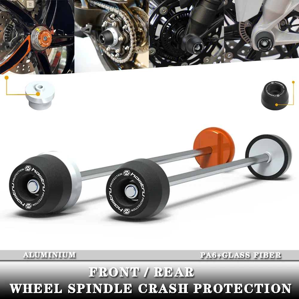 FOR KTM 1290 Super DuKe R/RR/GT/R Evo 2013-2023 Front Rear wheel Spindle Crash Protection