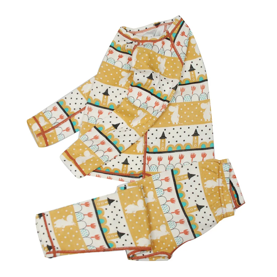 Merino wool bamboo kids thermal underwear set Sports Quick dry Top shirt pants of boys girls children long johns view 4