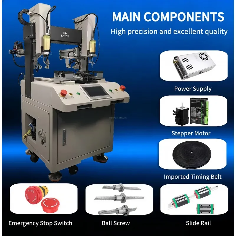 XSJ High-Precision High-Speed 6-Axis Suction Screw Tightening Machine Stepper Motor Automation Equipment 60KW 220V/380V 1