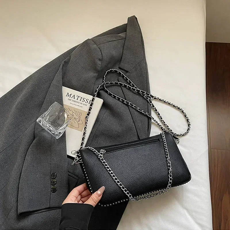 Bolso de hombro y bandolera de moda 2026, bolso cuadrado pequeño con alas para mujer, monedero pequeño y bonito, bolso de mano versátil y elegante