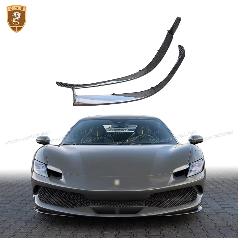 

Car Front Bumper Side Cover Splitter Air Vent Lower Kit Spoiler Lip Corner Guard For Ferrari 296 GTB OEM Exterior Accessories