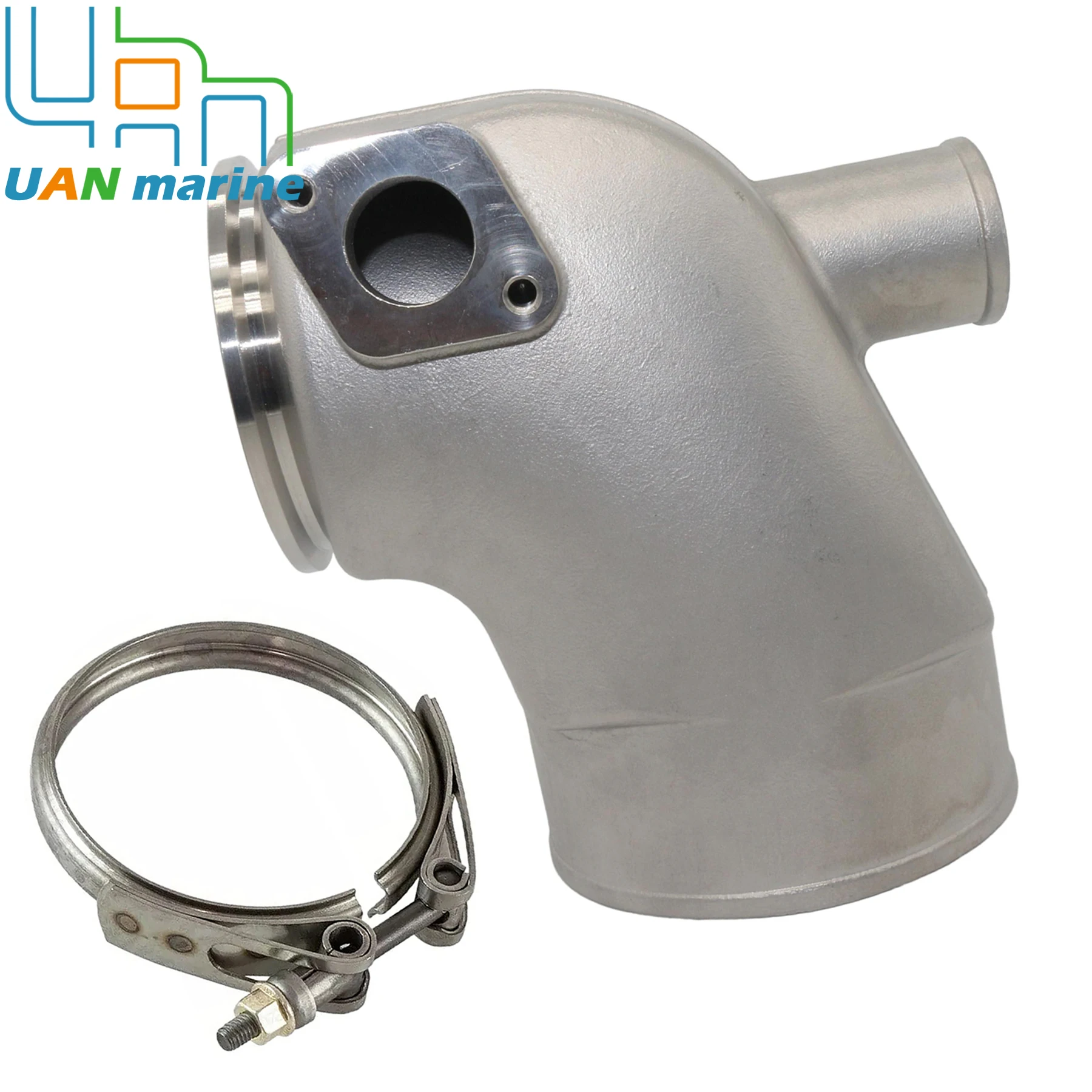 Marine Exhaust Mixing Elbow 861289 W/ V Clamp 842993 Compatible with Volvo Penta AD 31 41 KAD 32 42 43 44 TAMD42 851289 21325765