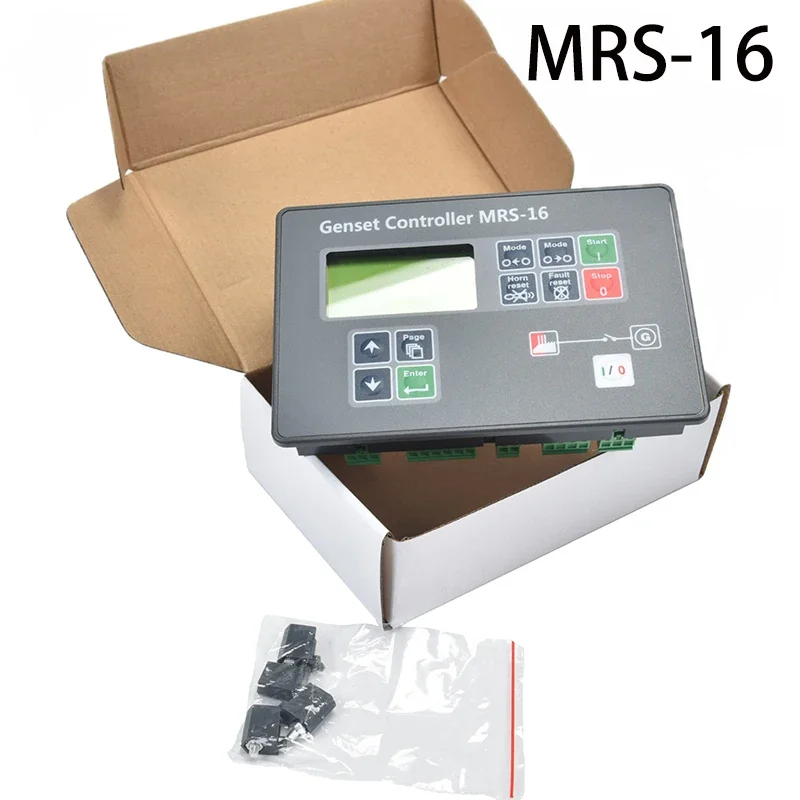 MRS16 Original Diesel Generator Set Controller LCD Automatic Remote Start Control Panel MRS-16 Generator Accessories