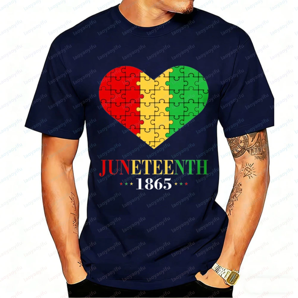 

Men's Juneteenth Celebrating Black Freedom T-Shirt Vintage 6-19-1865 African American Emancipation Day Graphic Graphic T Shirts