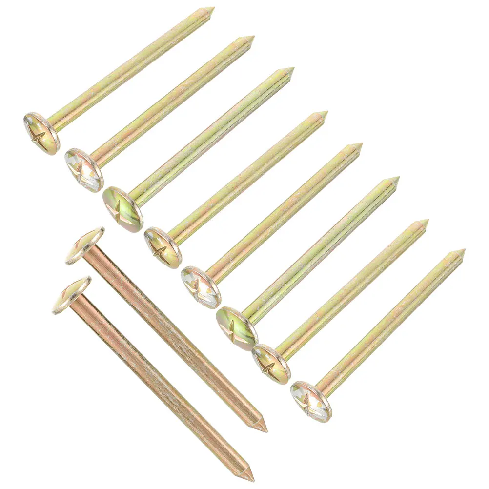 

10pcs Nails High Precision Survey Spike Survey Markers Ground Marking Stakes Control Permanent Markers