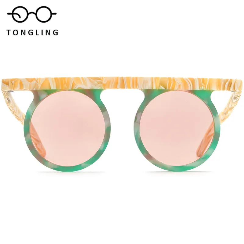 2026 New Women Fashion Matte High-Quality Handcrafted Superior Acetate Round Men Personalized Outdoor Polarized Driving Sunglass