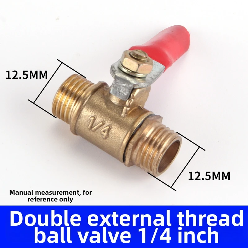 Brass Pneumatic Ball Valve with Double Inner Thread for Air and Water Systems 1/8 Inch 1/4 Inch 3/8 Inch 1/2 Inch