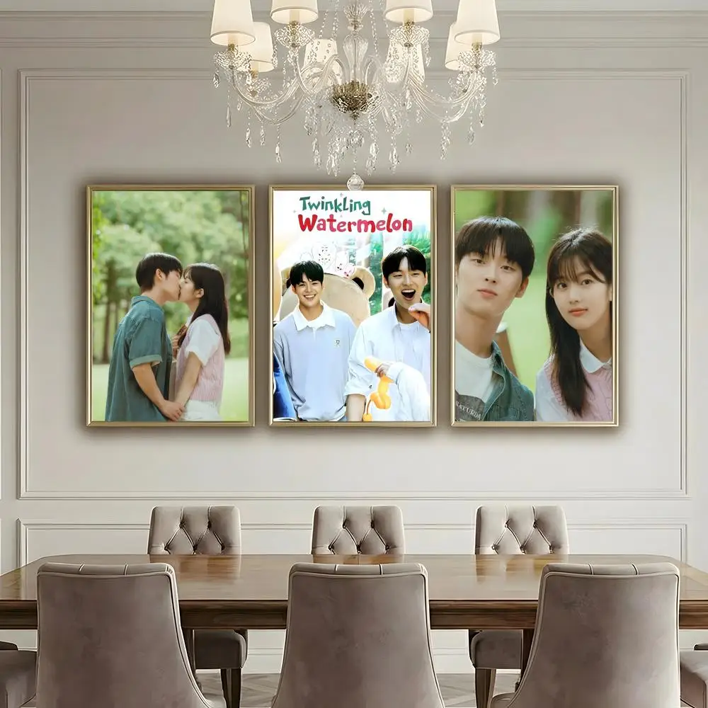 T-Twinkling Watermelon SERIES Poster HD Waterproof High-Toughness Self-Adhesive Wall Decor Universal