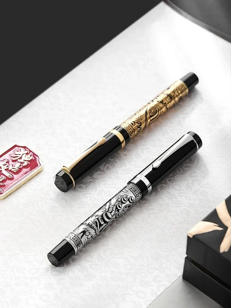 

Tramol Lion Awakening Chinese Style Fountain Pen NO.6 JOWO EF/F/M Nib For Business Office Home School Writing Gift
