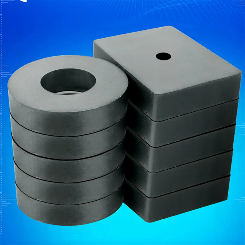 Round Countersunk Magnets Disc Ferrite Magnetic Black Imán 45x8mm 50X10mm hole22mm Magnet 60x10mm 70x10mm 80x10mm hole32mm 80x15