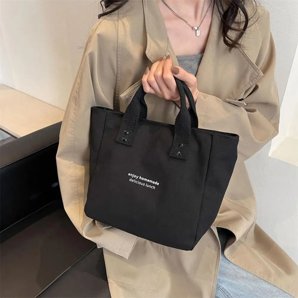 여성용 캔버스 핸드백 솔리드 컬러 여성용 캐주얼 대용량 여행 가방 두꺼운 핸드백 대용량 예술 학생 패키지