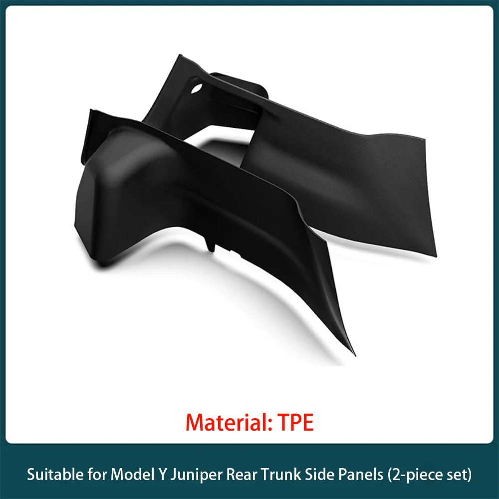 For Tesla Model Y Juniper Trunk Side Guards TPE Full Cover Fluff Surface Corner Protection Pads Interior Protector Accessorie