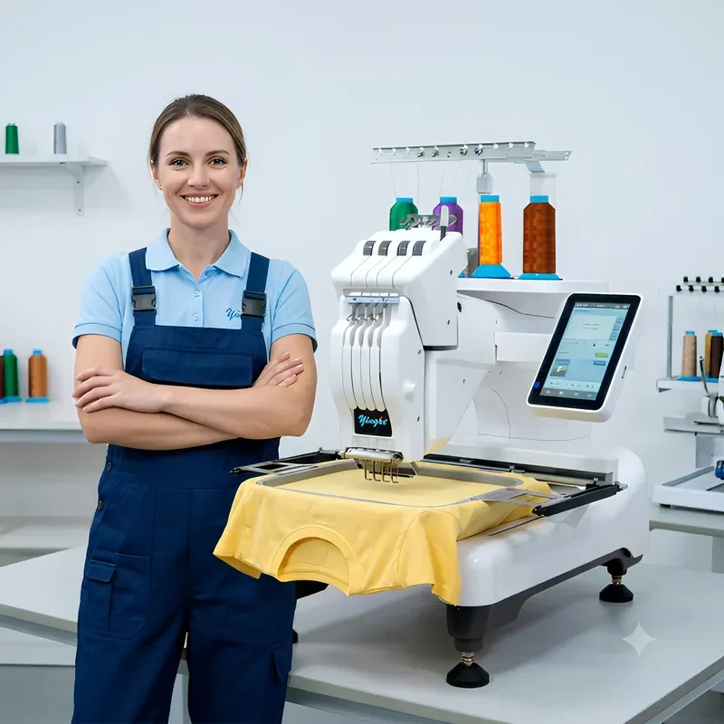 New Yinghe Hot Sale Digital Computerized 4 Motor Home Use Flat Embroidery Machine