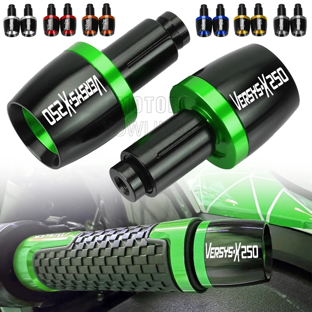 

Motorcycles FOR KAWASAKI VERSYS-X 250 VERSYS X250 2017-2019 2020 2021 2022 2023 Handlebar Grips Bar End Counterweight Plug Slide