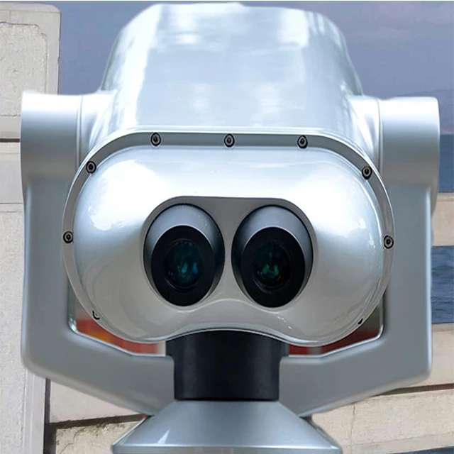 Top Quality Binoculars 25x100 Coin Operated Telescopes Used in Scenic Area