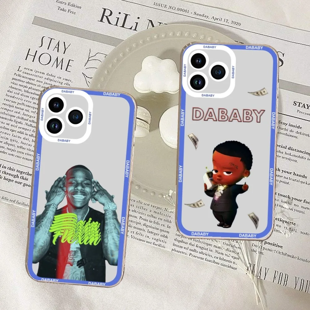 DABABY POP RAPPER Phone Case For Samsung S20 S21 S22 S23 ULTRA PLUS LITE Transparent Shell