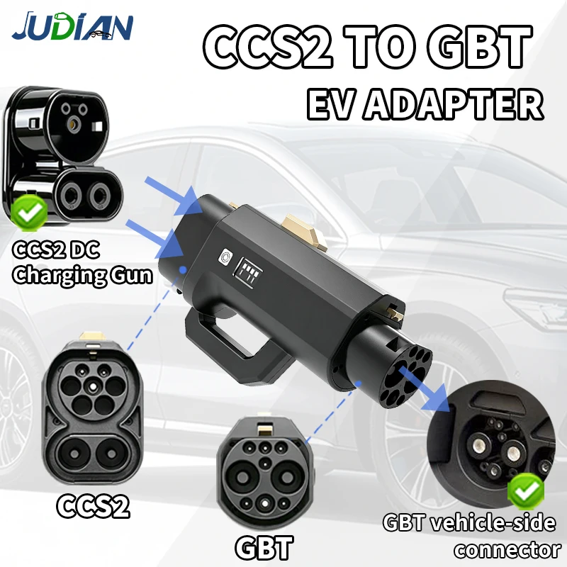 CCS Combo 2 to GBT EV Charging Adapter 400A 1000V MAX Fast CCS2 to GBT DC Charger Connector for GBT Standard Cars