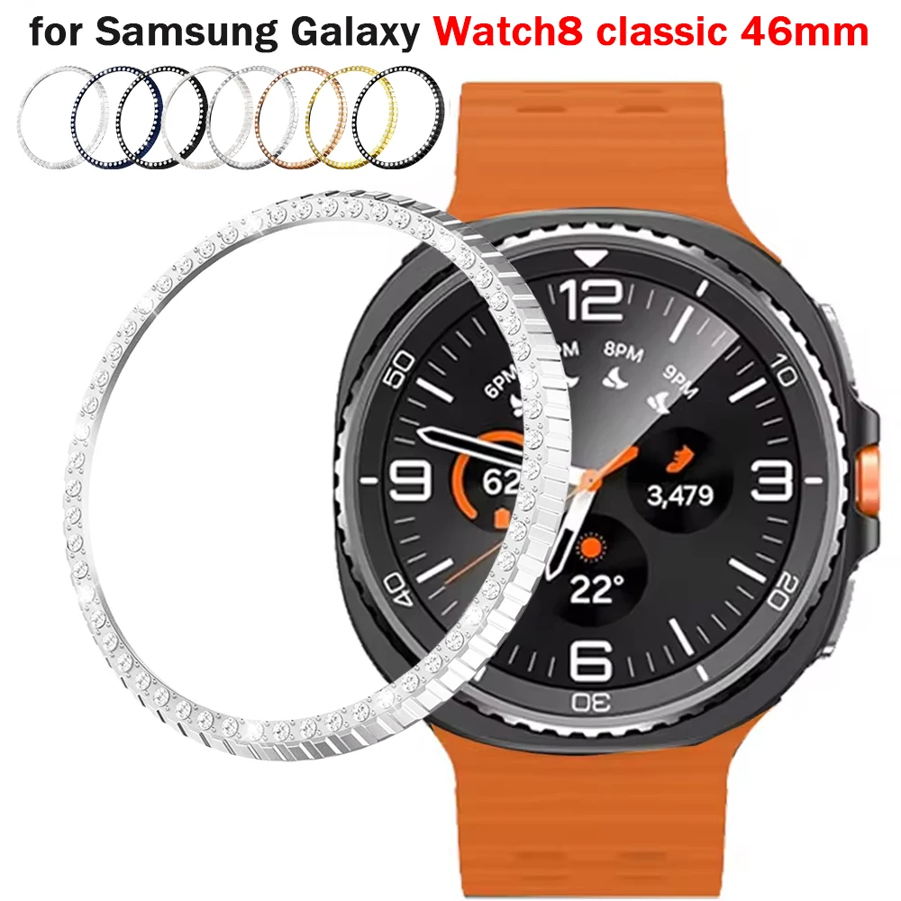 Bezel Ring For Samsung Galaxy Watch 8classic 46mm PC Replacement Frame Case Cover Ring Protective for Watch 8 46mm Accessories