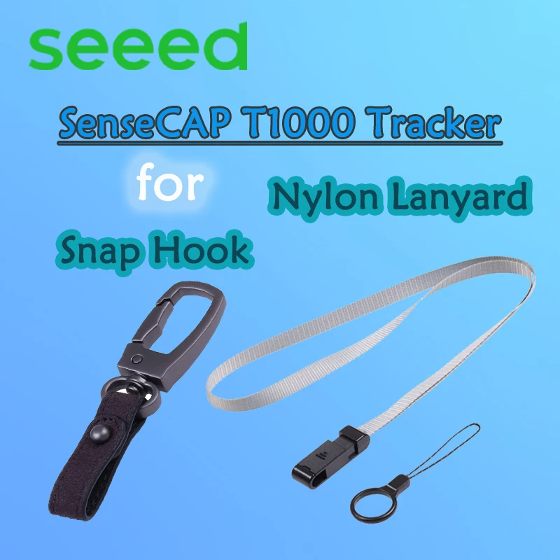 

Карабин или нейлоновый ремешок для трекера SenseCAP T1000 Прикрепляющий трекер к кожаному брелоку
