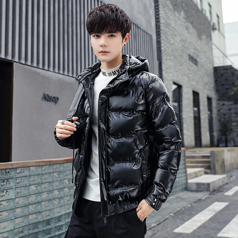 

Men's Solid Parkas Jackets New Arrived Fashion Hooded Thick Warm Winter Casual Down Coat Hoodies Coat Hooded Winter Warm Parkas