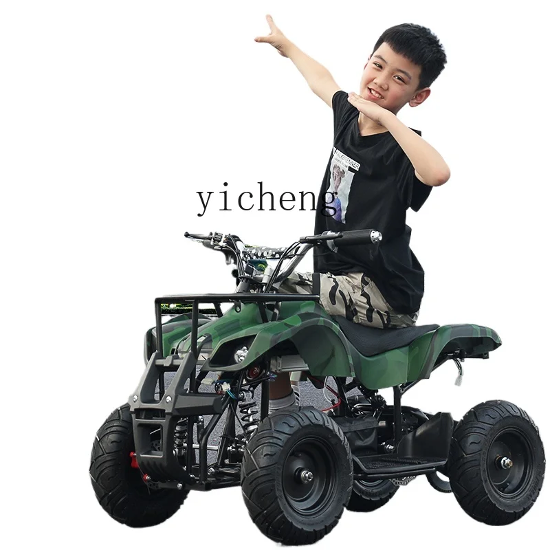 

Tqh Electric Small Bull ATV Four-Wheel off-Road Small Carding Mini Motorcycle Children's Square Taxi