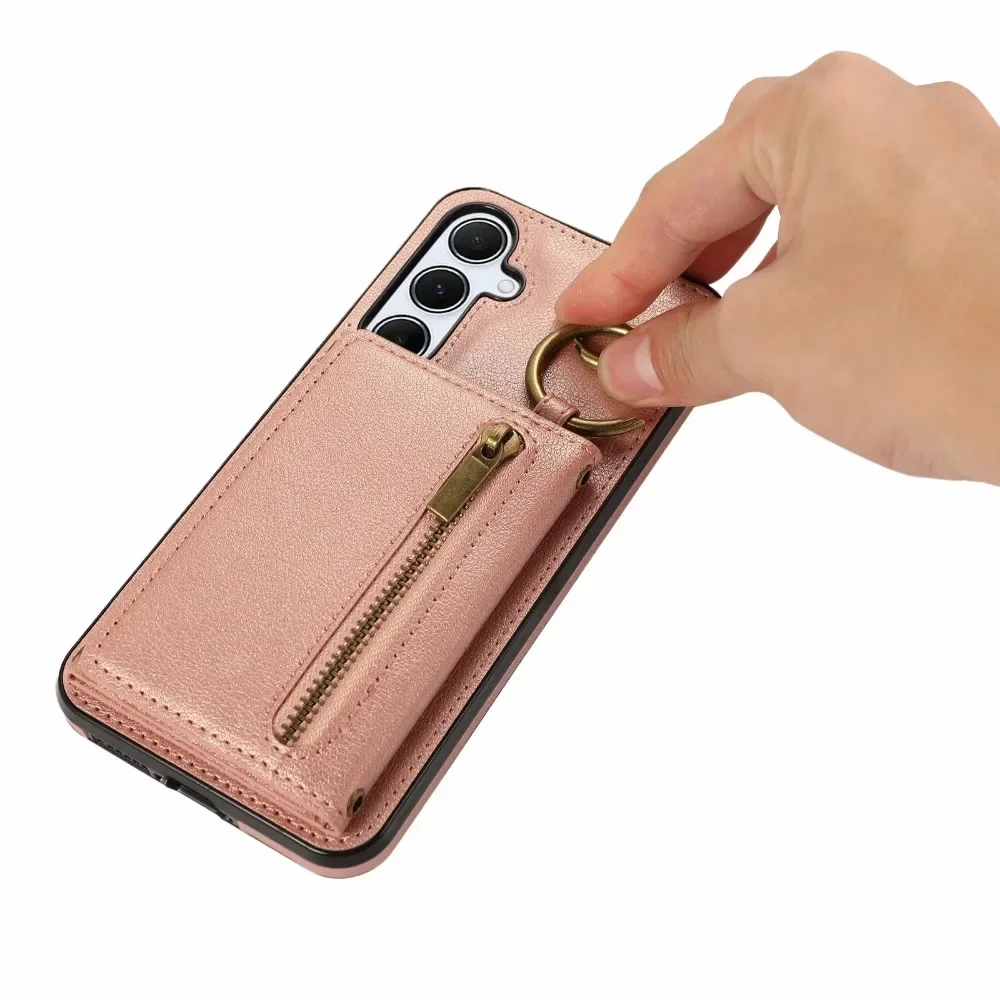 Crossbody Kartenhalter Brieftasche Hülle für Samsung S24 S25 S26 Ultra S23 FE S22 S21 Plus A57 A37 A56 A36 A16 A55 A35 Leder-Cover – Detail 18