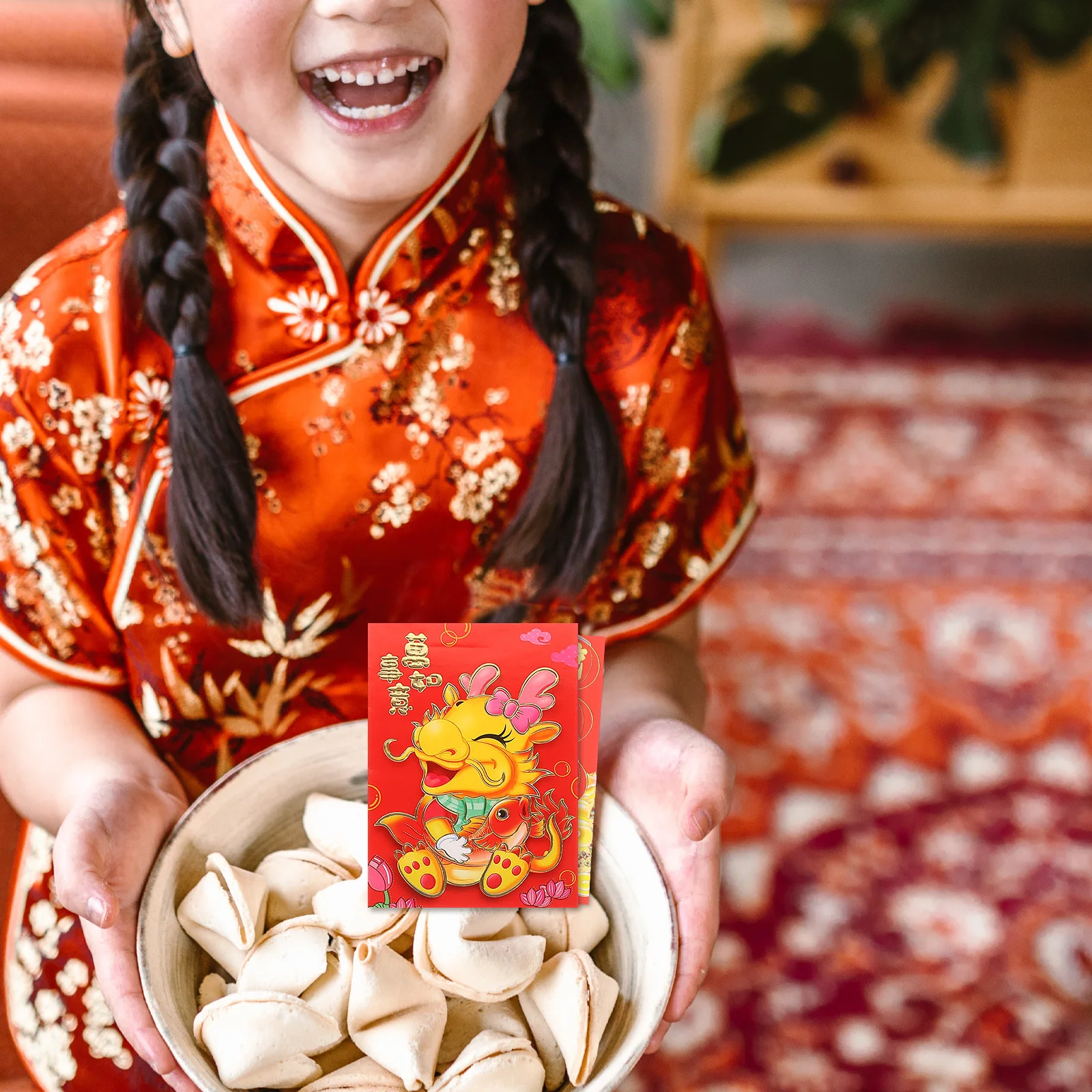 30Pcs Chinese New Year Red Envelopes Bright Creative Dragon Pattern Lucky Money Envelopes 2024 Spring Festival Gift Packets