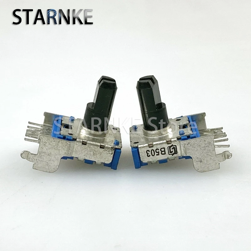 2 peças rk14 tipo b50k dupla fileira única 6 pinos potenciômetro horizontal misturador alto-falante amplificador ajuste de volume