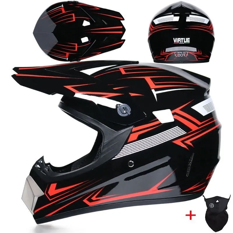 NEW Full face Motorcycle Helmet Cross capacete Motocross Off-road ATV MTB Downhill racing Casco DOT approved