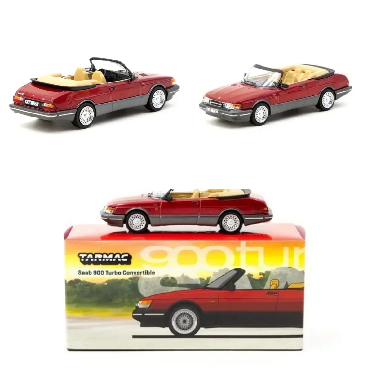 

TARMAC WORKS Saab 900 Turbo Convertible / Масштаб 1:64 / Белый цвет / НОВИНКА - В УПАКОВКЕ. Литая модель автомобиля из сплава.
