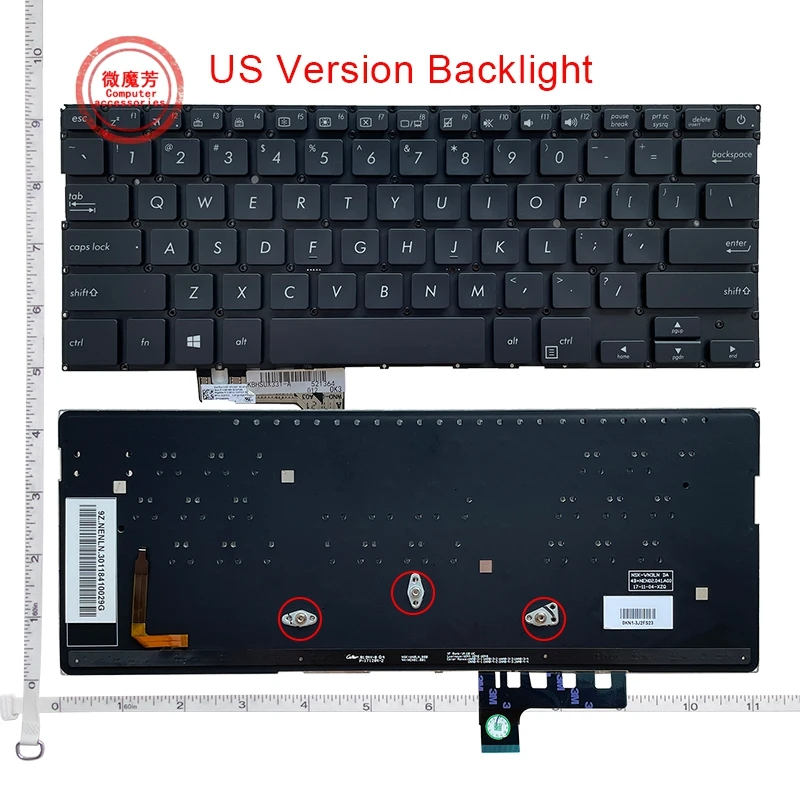 NEW  US Keyboard for Asus UX331 UX331UN UX331FN UX331UA UX331UAL UX331FAL U3100 U3100U English Laptop Keyboard version b