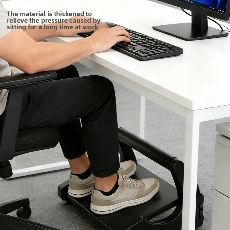 Adjustable Office Footstool Anti Warping Cross Legged Artifact Placing Feet Under The Desk Footrest Cushion Furniture Ottomans