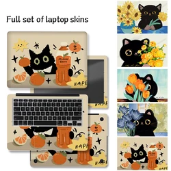 Universal Cat flowers Cover Laptop Stickers Skins 13
