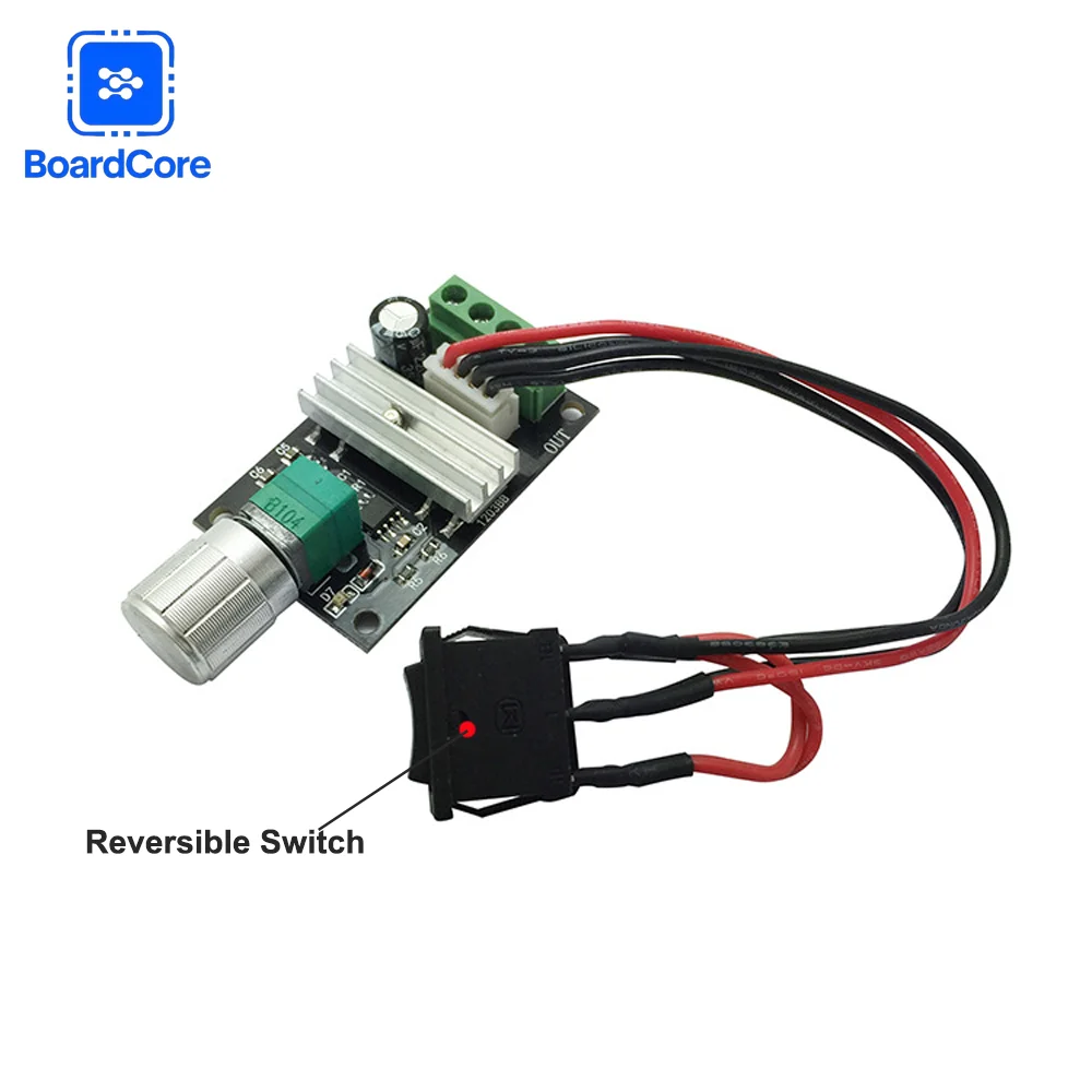 1203BB DC Motor Speed Controller 6V/12V/24V/28V 3A 80W PWM Adjustable Reversible Control Potentiometer Switch