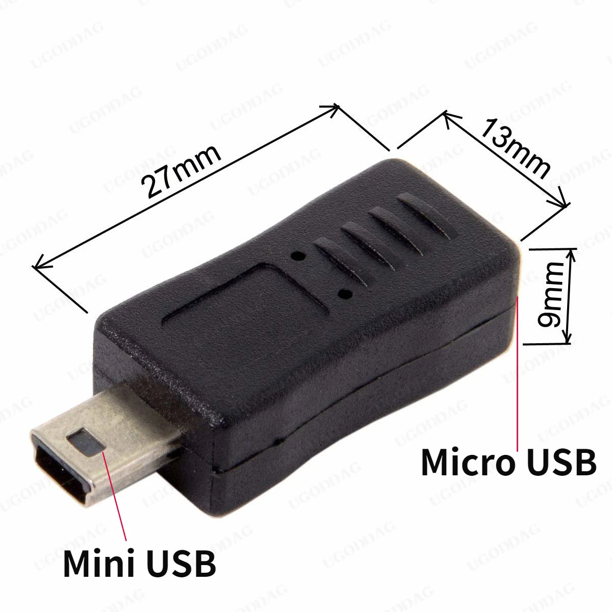 미니 USB-마이크로 USB 어댑터, 미니 USB 암-마이크로 USB 수 변환 USB 유형 B 마이크로-USB 유형 B 미니 케이블 커넥터